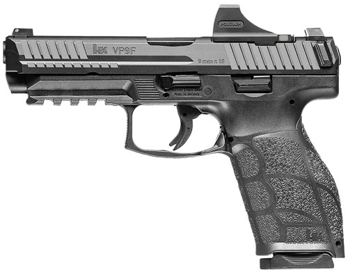 Heckler & Koch VP9A1 F Full Size 9mm Black Pistol w/ Holosun SCS Red Dot