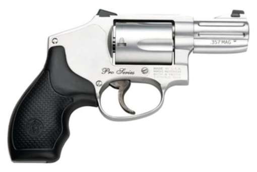 Smith & Wesson 640 Pro .357 Ma/38 Spec 2" Barrel Satin SS Finish Night Sights Full Moon Clips 5 Round