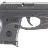 Ruger LCP 380acp 2.75" Barrel Viridian Red Laser 6rd Mag