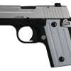 Sig P238 380 ACP 2.7In 2-Tone Black/Stainless SAO Siglite Polymer Grip (1) 6rd Steel MAG CA Compliant