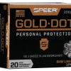 Speer Ammo Gold Dot Personal Protection 9mm +P 124gr