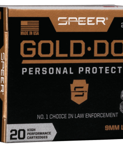 Speer Ammo Gold Dot Personal Protection 9mm +P 124gr