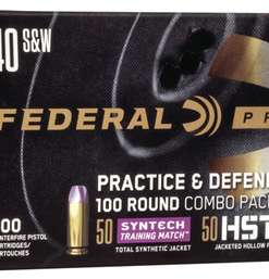 Federal Premium Practice & Defend 40 Smith & Wesson