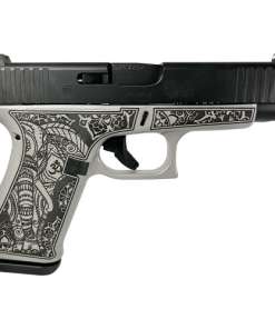 Glock G48 "Gray Steel Elephant Engraved" 9mm