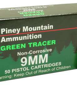 Piney Mountain Green Tracer 9mm