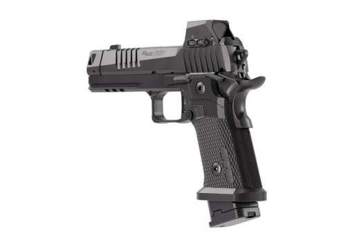 Sig P211 GTO 9mm, 4.4" Barrel, MACH3D Compensator, Optics Ready, Fiber Optic Sights, Flared Magwell, 10rd - Image 2
