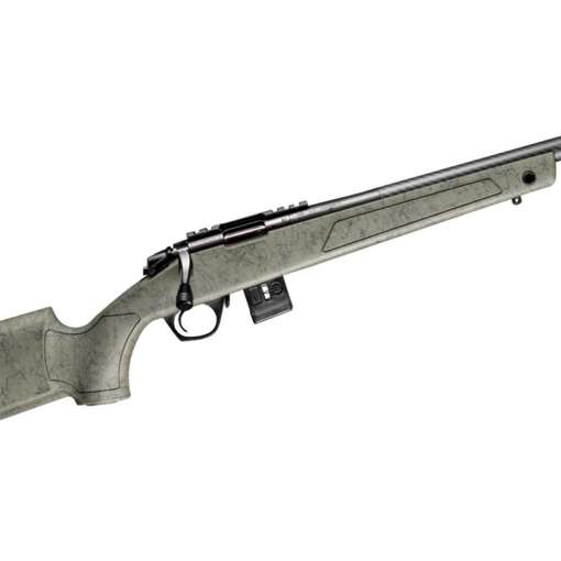 Bergara BMR-X Carbon 22 WMR (22 Mag) Black Carbon Fiber/Green Webbing Bolt Action Rifle - 18in - Image 2
