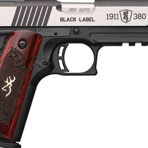 Browning 1911 Black Label Medallion Pro Compact 380 Auto (ACP) 3.63in Matte Black Stainless Steel Pistol - 8+1 Rounds