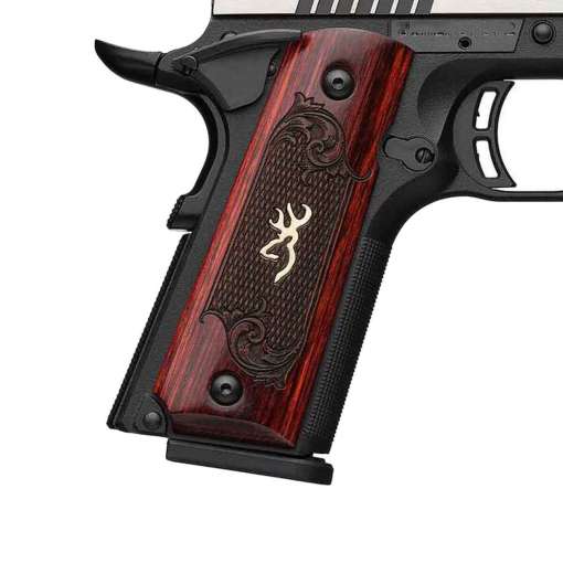 Browning 1911 Black Label Medallion Pro Compact 380 Auto (ACP) 3.63in Matte Black Stainless Steel Pistol - 8+1 Rounds - Image 2