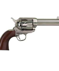 Cimarron Pistolero 45 (Long) Colt 4.75in Nickel Revolver - 6 Rounds
