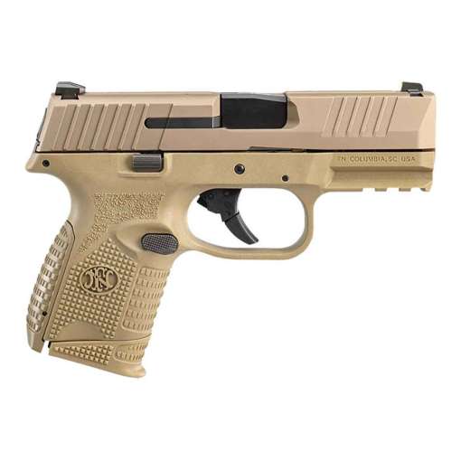 FN 509C Bundle 9mm Luger 3.7in Flat Dark Earth PVD Pistol - 10+1 Rounds