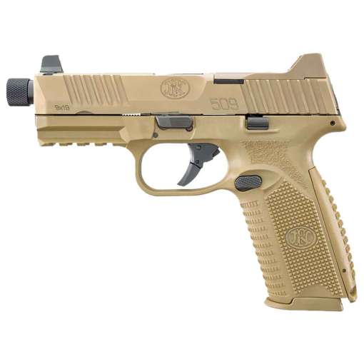 FN 509T Bundle 9mm Luger 4.5in Flat Dark Earth PVD Pistol - 10+1 Rounds - Image 2