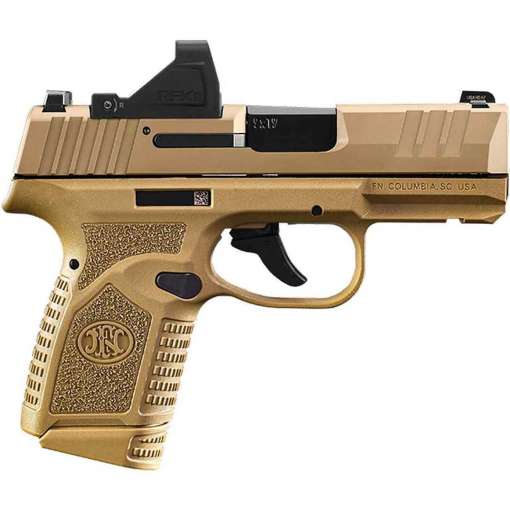 FN Reflex 9mm Luger 3.3in Flat Dark Earth Pistol w/ Viridian Green Dot - 15 Rounds - Image 2
