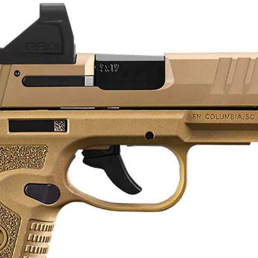FN Reflex 9mm Luger 3.3in Flat Dark Earth Pistol w/ Viridian Green Dot - 15 Rounds - Image 3