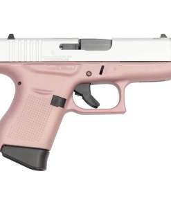 Glock 43 Pink 9mm Luger 3.39in Shimmering Aluminum Pistol - 6+1 Rounds
