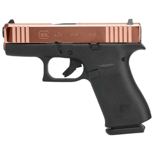 Glock G43X 9mm Luger 3.39in Rose Gold PVD Pistol - 10+1 Rounds - Image 2