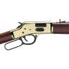 Henry Big Boy Brass Side Gate 44 Magnum Polished Hardened Brass Lever Action Rifle - 20in - Image 3
