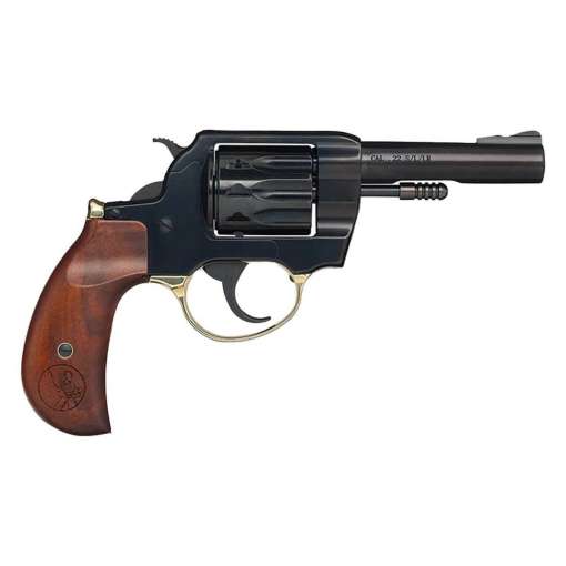Henry Golden Boy 22 Short/22 Long/22 Long Rifle 4in Polished Blued Steel Revolver with Birdshead Grip - 10 Rounds