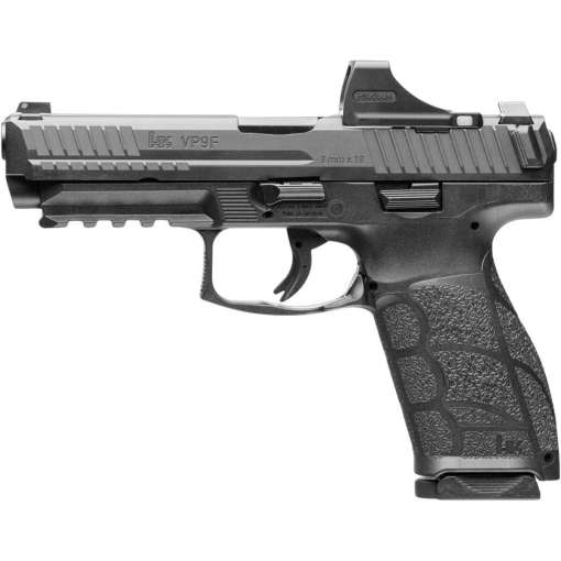 H&K VP9A1 F with Holosun SCS 9mm Luger 4.53in Black Pistol - 10+1 Rounds