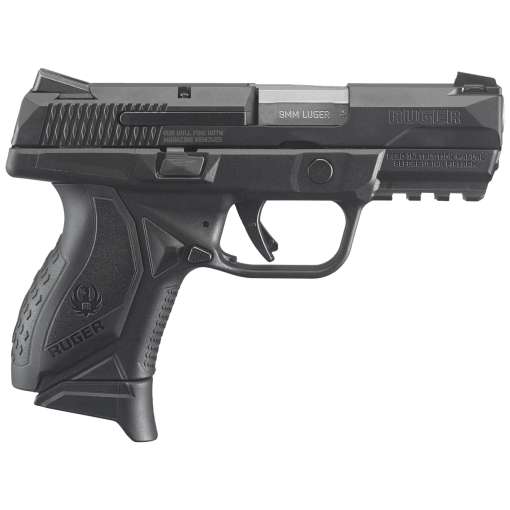 Ruger American Compact 9mm Luger +P 3.55in Black Pistol - 17+1 Rounds