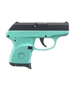 Ruger LCP 380 Auto (ACP) 2.75in Turquoise/Black Pistol - 6+1 Rounds
