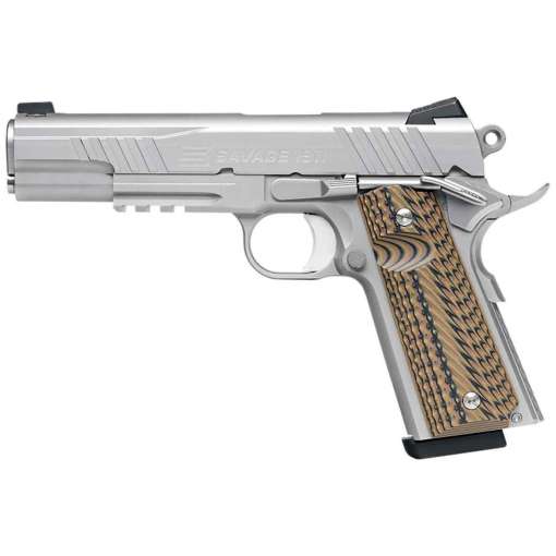 Savage Arms 1911 Government 9mm Luger 5in Stainless Steel Pistol - 10+1 Rounds - Image 2