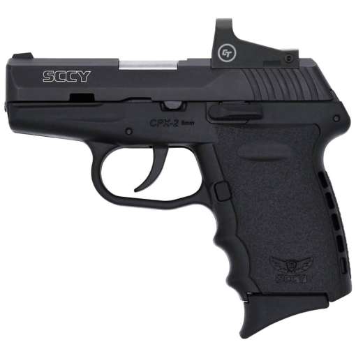 SCCY CPX-2 Red Dot Night Sight 9mm Luger 3.1in Black Pistol - 10+1 Rounds - Image 2
