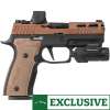 Sig Sauer P320 AXG Pro 9mm Luger 3.9in Coyote PVD Pistol - 21+1 Rounds