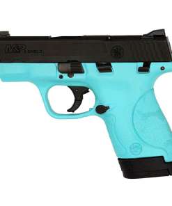 Smith & Wesson M&P 9 Shield 9mm Luger 3.1in Black/Robin's Egg Blue Pistol - 8+1 Rounds