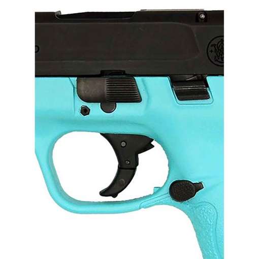 Smith & Wesson M&P 9 Shield 9mm Luger 3.1in Black/Robin's Egg Blue Pistol - 8+1 Rounds - Image 2