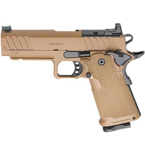 Springfield Armory 1911 DS Prodigy AOS Low Capacity 9mm Luger 4.25in Coyote Brown Cerakote Pistol - 10+1 Rounds - Image 2