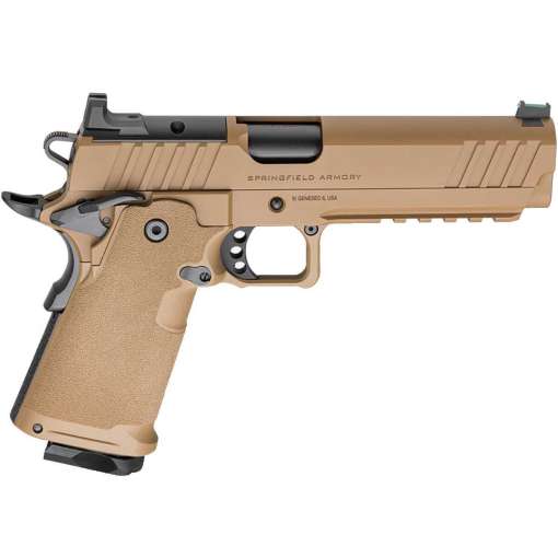 Springfield Armory 1911 DS Prodigy AOS Low Capacity 9mm Luger 5in Coyote Brown Cerakote Pistol - 10+1 Rounds