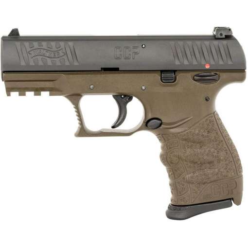 Walther CCP 9mm Luger 3.54in Black/OD Green Pistol - 8+1 Rounds - Image 2