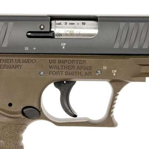 Walther CCP 9mm Luger 3.54in Black/OD Green Pistol - 8+1 Rounds - Image 3