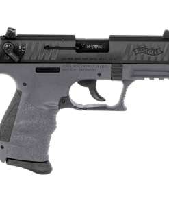 Walther P22 22 Long Rifle 3.42in Tungsten Gray/Black Pistol - 10+1 Rounds - California Compliant