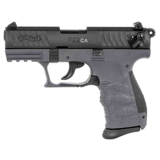 Walther P22 22 Long Rifle 3.42in Tungsten Gray/Black Pistol - 10+1 Rounds - California Compliant - Image 2