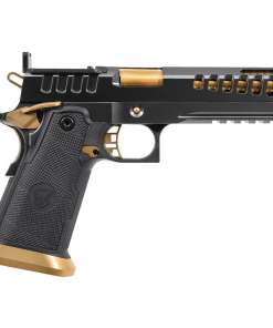 Watchtower DEMOLITIA Double-Stack 1911 9mm Luger 5in Gold Plated PVD Pistol - 20+1 Rounds