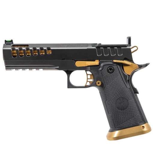 Watchtower DEMOLITIA Double-Stack 1911 Elite 9mm Luger 5in Gold Plated PVD Pistol - 20+1 - Image 2