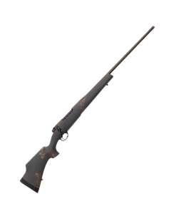 Weatherby Mark V Camilla Ultra Lightweight 6.5 Weatherby RPM Midnight Bronze Cerakote Black Smoke Gold Sponged Bolt Action Rifle - 24in