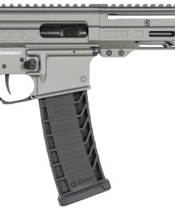 CMMG 94A6867TNG Dissent MK4 9mm Luger 33+1 6.50″, Tungsten Gray Rec, Picatinny Brace Adapter, 5.50″ M-LOK Handguard, Left Side Charging Handle, Zeroed Linear Comp, Zeroed Drop-In Single Stage Trigger