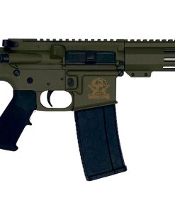 Great Lakes Firearms GL15223SSPODG AR-15 Pistol 223 Wylde 30+1 7.50″ Stainless Barrel, OD Green Rec, 7″ M-LOK Handguard, Buffer Tube (No Brace), Black A2 Grip