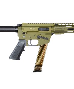FREEDOM ORDNANCE FX9P8SBM-ODG FX9  9mm Luger 32+1 8″ Black Nitride Barrel, M-LOK Handguard, OD Green Aluminum Receiver w/Picatinny Rail, OD Green Polymer SB Mini Brace, Black AR15 Grip