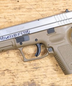 Springfield XD-45 45 ACP Compact Police Trade-in Pistol with FDE Frame and Silver Slide (No