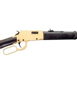 Rossi Rio Bravo 22LR Lever-Action Rifle with Gold Receiver and Hardwood Stock