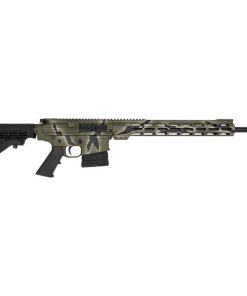 GLFA AR10 Rifle .308 Win 10rd Magazine 18″ Barrel Pursuit Green Camo Cerakote