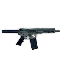 Great Lakes AR-15 Pistol .223 Wylde 30rd Magazine 7.5″ Nitride Barrel Charcoal Green Finish